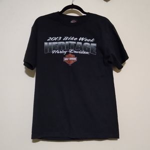Harley-Davidson Men's M Black Tee Bike Week 2013